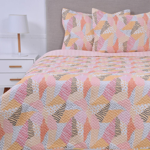 Mashini Quilt King Microfibra Estampado Cayey