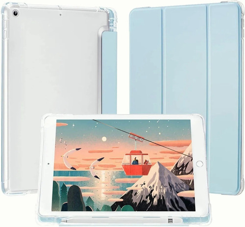 Funda Para iPad 9ª 8ª 7ª Generación 10.2 Cielo Azul Claro