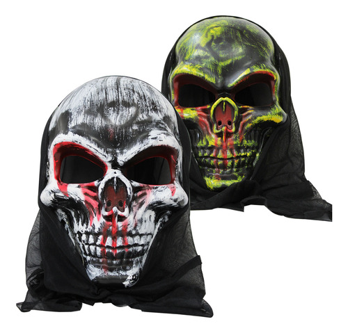 12 Mascara De Calavera Terror Halloween Disfraz Muertos