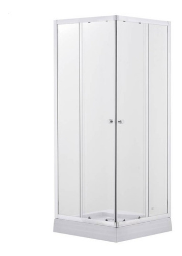 Shower Door Y Receptaculo 80 X 80 X 195 Vidrio Templado 