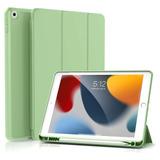 Funda Para iPad 10.2 Kenke Delgado Soporte Lápiz Tpu Verde