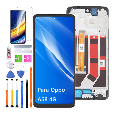 Pantalla Para Oppo A58 4g Cph2577 Display Con Marco | Envío gratis