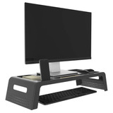 Base Suporte Para Monitor Mesa Waleu Prime Preto