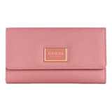 Cartera Guess Abree Slim Clutch Rosa