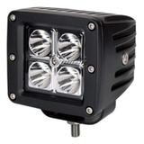 Faro 4 Leds Cuadrado 12w 9-32v 840 Lumens Negro (juego)