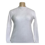 Blusa Trabalhada Trico G/gg Tricot Feminino Blogueira Modal