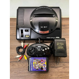 Sega Mega Drive 2 + Controle E Fonte Originais + Everdrive