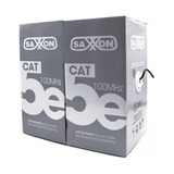 Saxxon Cable Utp 305m Cat5e Doble Forro Negro Exterior