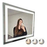 Espelho Para Banheiro Com Led  0,80 X 0,60cm