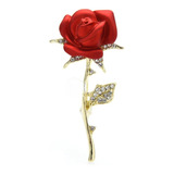 Broche Prendedor Rosa Accesorios Mujer