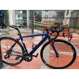 Bicicleta De Ruta Color Azul Oscuro, Estado 9/10 