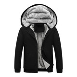 Blusa De Frio Moletom Com Capuz De Pelúcia Grossa Masculinaa