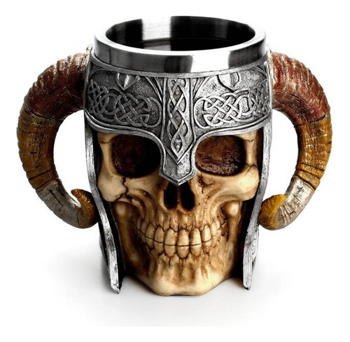 Taza Calavera Medieval 3d Tazon Mug