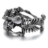 Pulsera Calavera Acero Inoxidable Hombre