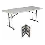 Mesa Plegable Lifetime 182cm Portafolio 1.82m Con Agarrader