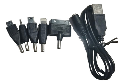 4 Cables Usb, 5 Puntas Intercambiables.