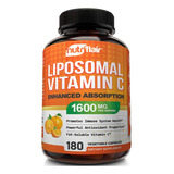 Vitamina C Liposomal 1600mg Inmunidad 180 Capsulas Veganas