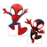 Figuras Spidey Base Rígida Kit 2 Pz Coroplast