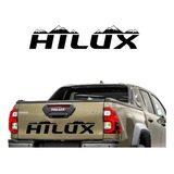 Logo Adhesivo Sticker Portalón Trasero Toyota Hilux