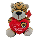 Peluche Tigre Con Corazón Te Amo 30 Cm Importado