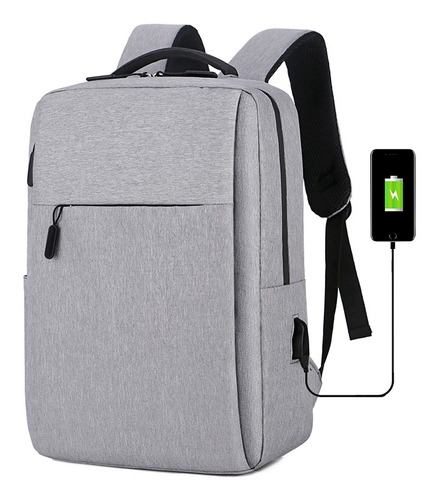 Mochila Escolar Antirrobo Bolsa Casual Para Laptop Carga Usb