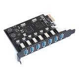 1 Placa Usb 3.0 7 Portas Pci Express Com Módulo De Energia