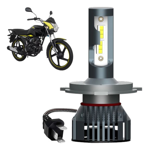 Foco Led Moto Italika Ft150 Ts 14000lm H4 Motocicleta Luces