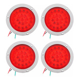  Luces Traseras Led Redondas De 4 Pulgadas Para Camión, 4