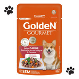 Golden Gourmet Cães Adultos Pequeno Porte Carne 85 G (20 Un)
