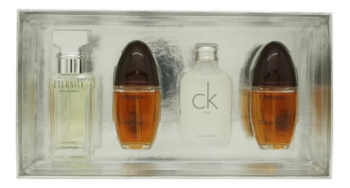 Kit 4 Miniaturas(15mlcada) Perfume Calvin Klein Fem Original