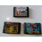 Lote De 3 Fitas Para Mega Drive