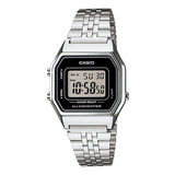 Reloj Casio La680 Plata C/negro 100%original Nuevo
