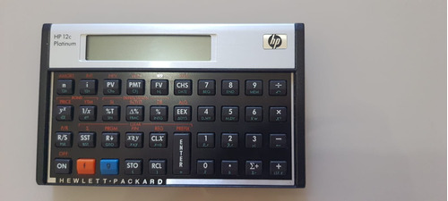 Calculadora Financeira Hp 12c Platinum 10405 Cor Preto/prata