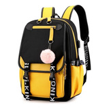 Mochila Kawaii Mochila De Moda Juvenil Coreana / Con Puerto