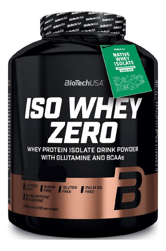 Suplemento En Polvo Iso Whey Zero  Biotech Iso Whey Zero Proteínas Sabor Café/leche En Pote De 2.27kg