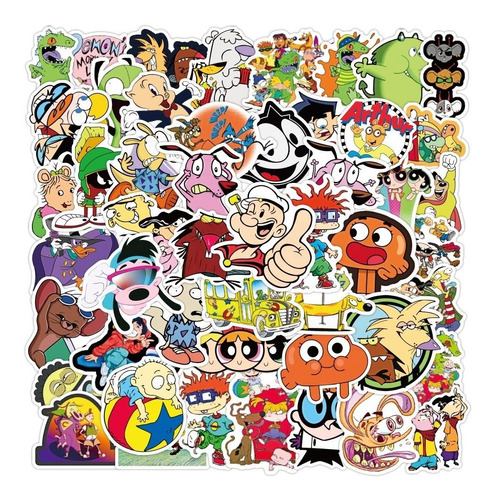 Cartoon Network Stickers 50 Calcomanias Pvc Vs Agua