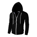 Buzo Camperita Hoodie Slim Fit Con Capucha Entalladas!