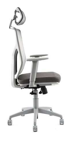 Sillón Ergonómico C/cabezal Oficina Home Office Cool Gray Cu