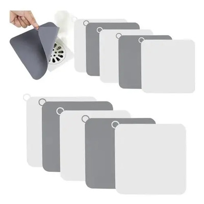 10pzs Tapa Para Coladera Cuadrada Regadera Tapón De Silicona