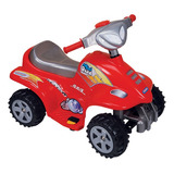 Cuatriciclo Para Niños Mini Quad 6v Color Rojo