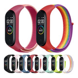 Malla Compatible Con Xiaomi Mi Band 3 4 5 6 Nylon Deportiva