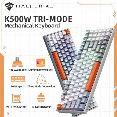 Machenike K500w Teclado Mecânico Sem Fio