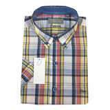 Camisa Sport A Cuadros Manga Corta Dior Corte Regular