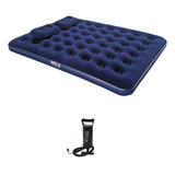 Colchon Inflable Queen Bestway Modelo 67374 Azul 2 Almohadas