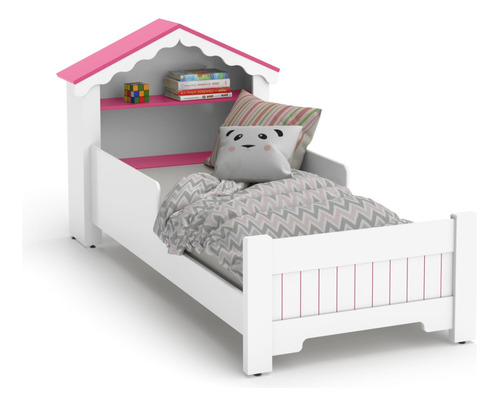 Mini Cama De Casinha Para Meninas Quarto Infantil - Envio Já