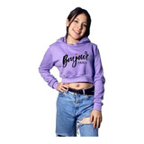 Sudadera Crop Top Mujer Ombliguera  Resorte Bonjour Colores 