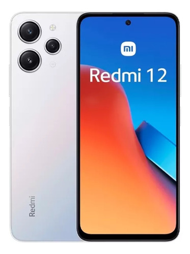 Celular Redmi 12 256 Gb 8ram Polar Silver Com Nota Fiscal 