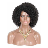 Pelucas - Kalyss Black Short Afro Kinky Curly Wigs For B
