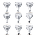 Kit 9 Lâmpadas Led 28w Philips Par30 30° Luz Neutra Bivolt