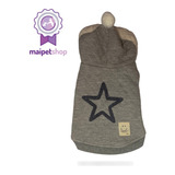 Sudadera Gris Para Perro Con Estrella Talla L